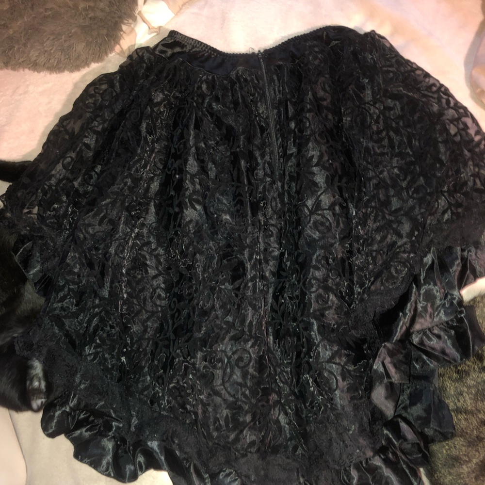 Elegant Black Lace Skirt